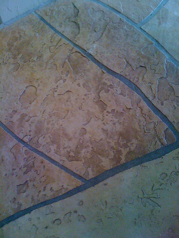 Flagstone floor BEFORE cleaning and restoration - AZ Tile and Grout Care Tucson